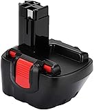 TOPBATT 12V 3600mAh Ni-MH para Bosch Batería 12V Repuesto BAT043 BAT045 BAT120...